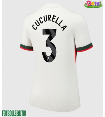 Chelsea Marc Cucurella #3 Bortatröja Kvinnor 2025-26 Kortärmad